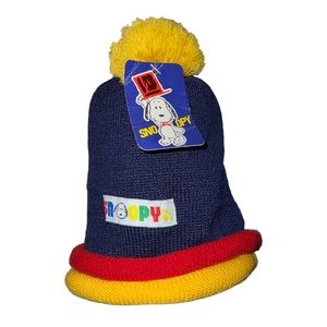 Vintage Peanuts Snoopy United Feature Syndicate, Inc. Baby Beanie Knit Hat w/Tag